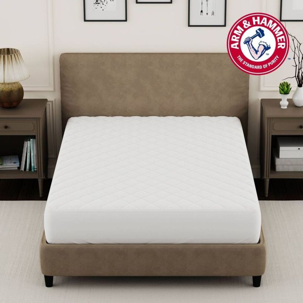 Open Box - Arm & Hammer -  Queen Supreme Loft Mattress Pad White - Picture 5 of 6